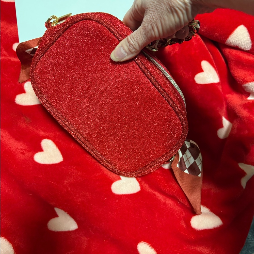 Chanel Red Bag W/Scarfed Strap New W/Box - Picture 7 of 8